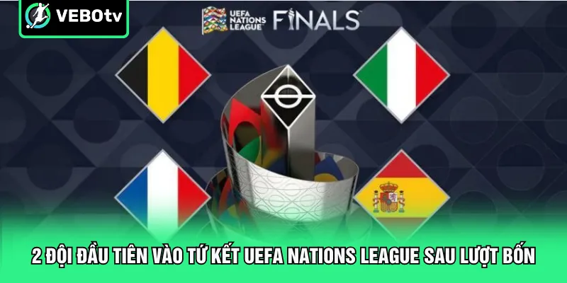 2 đội đầu tiên vào tứ kết UEFA Nations League sau lượt bốn
